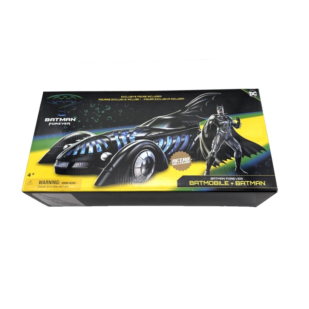 SPIN MASTER Retro Collection DC Target Exclusive BATMAN FOREVER BATMOBILE FIGURE